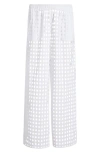 Solid & Striped Delaney Wide Leg Cover-up Pants In Marshmallow