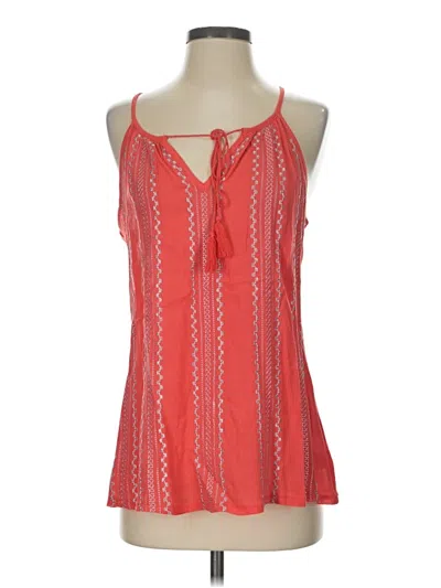Pre-owned Solitaire Sleeveless Blouse In Red