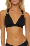 Soluna Ring Bikini Top In Black