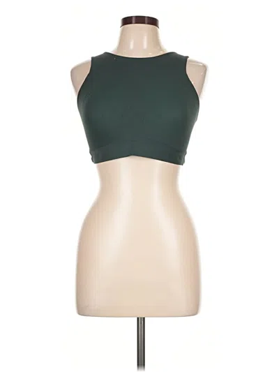 Pre-owned Soma Sleeveless Top Green Halter Neckline Tops
