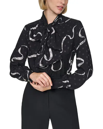 Sonia Rykiel Bow Tie Long Sleeve Blouse - Exclusive In Multi