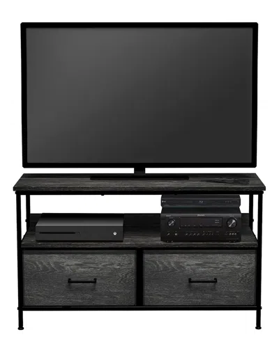 Sorbus 2 Drawers Tv Stand Dresser In Black