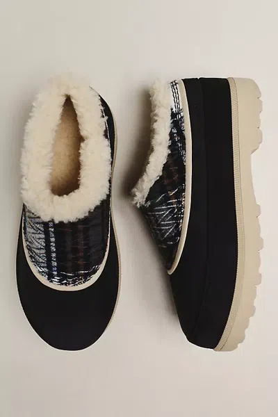 Sorel Ambler Fireside Lug Sole Mules In Black