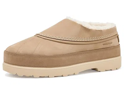 Sorel Ambler Fireside Waterproof Men's Slippers Caribou Buff/caribou Beige: 9 D - Medium, Suede In Neutral