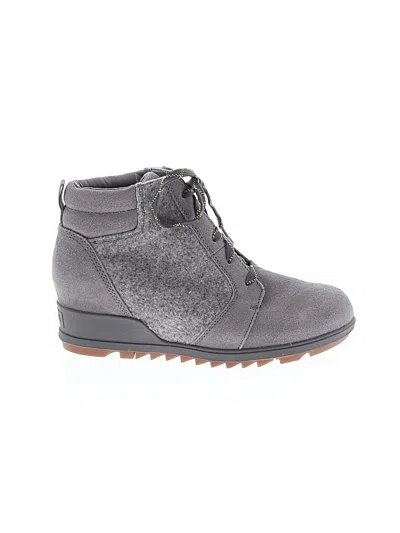Pre-owned Sorel Ankle Boots In Gray
