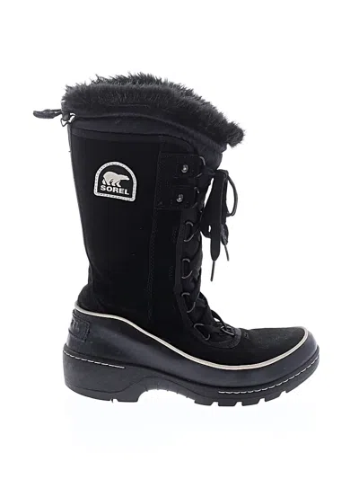 Pre-owned Sorel Boots In Black