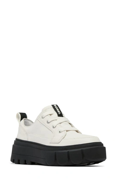 Sorel Caribou X Waterproof Platform Sneaker In Sea Salt/black