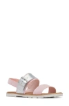 Sorel Ella Iii Slingback Sandal In Whitened Pink/sea Salt