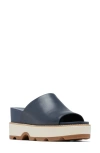 Sorel Joanie Iv Platform Wedge Slide Sandal In India Ink/gum 2