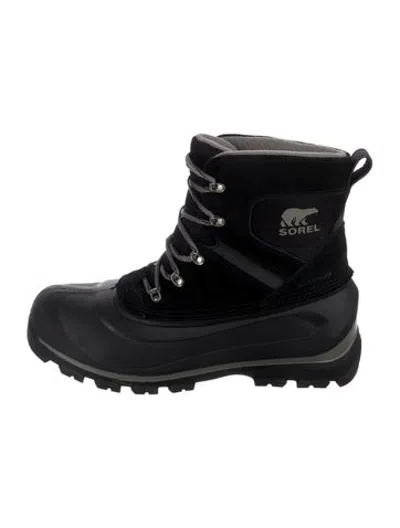 Pre-owned Sorel Suede Snow Boots In Black