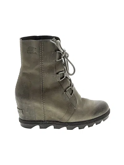 Pre-owned Sorel Wedges In Gray