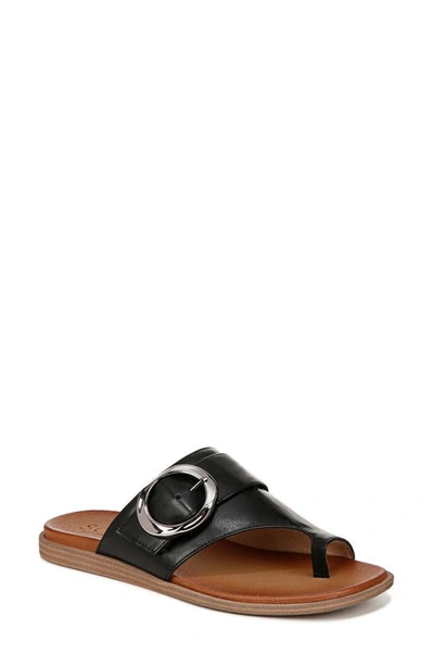 Soul Naturalizer Joanie Buckle Sandal In Black Faux Leather