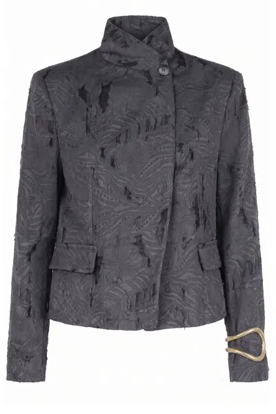 Souvenir - Jacket - 481033 - Anthracite In Animal Print