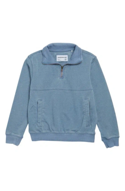 Sovereign Code Kids' Comfort Quarter-zip Pullover In Blue