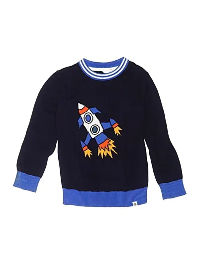 Pre-owned Sovereign Code Kids' Pullover Sweater In Blue