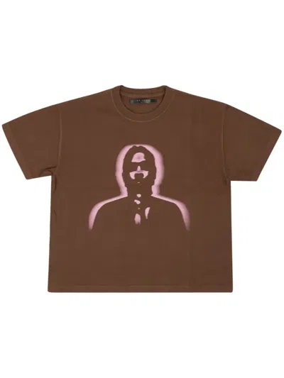 Sp5der Thug Cotton T-shirt In Brown