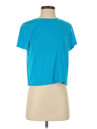 Pre-owned Spanx Active T-shirt In Teal