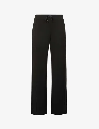 Spanx Womens Very Black ® Airessentials Wide-leg Stretch-modal Trousers