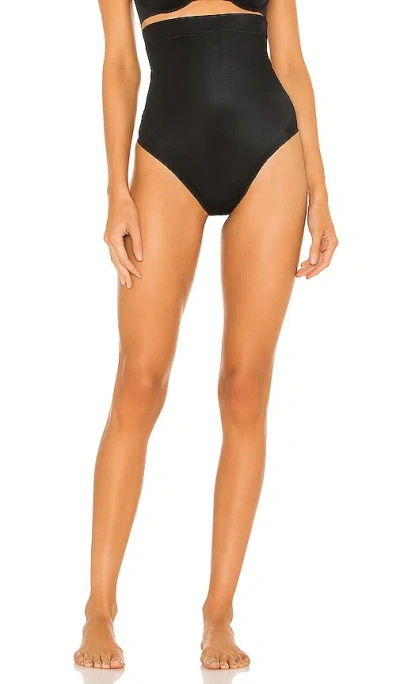 Spanx Shapeâ¢ Suit Your Fancy High-waisted Thong In Black