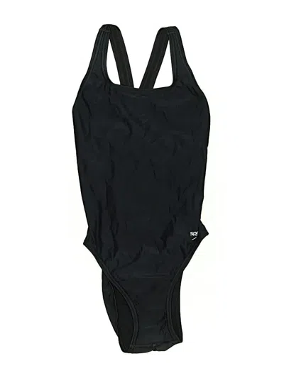 Pre-owned Speedo One Piece Swimsuit In Black