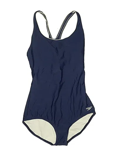 Pre-owned Speedo One Piece Swimsuit In Blue