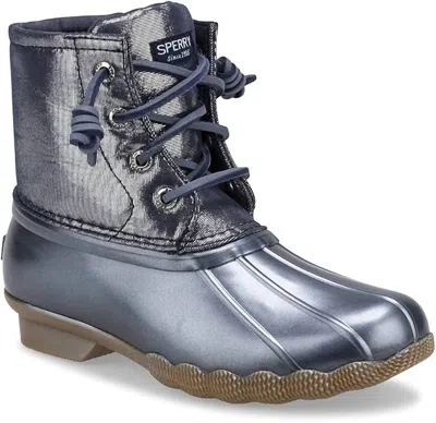 Sperry Kid's Saltwater Duck Boots In Blue