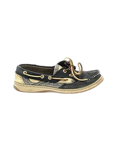 Pre-owned Sperry Top-sider® Flats Black Shoes