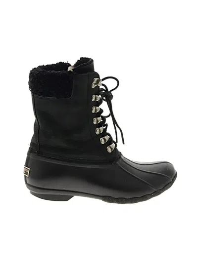 Pre-owned Sperry Top-sider® Rain Boots Black Shoes