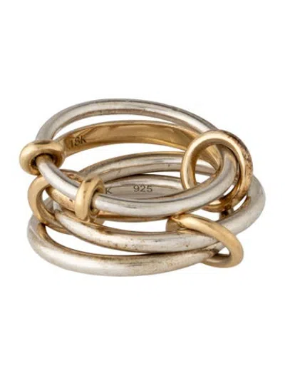 Pre-owned Spinelli Kilcollin Two-tone 4-ring Band Ring In Multicolor