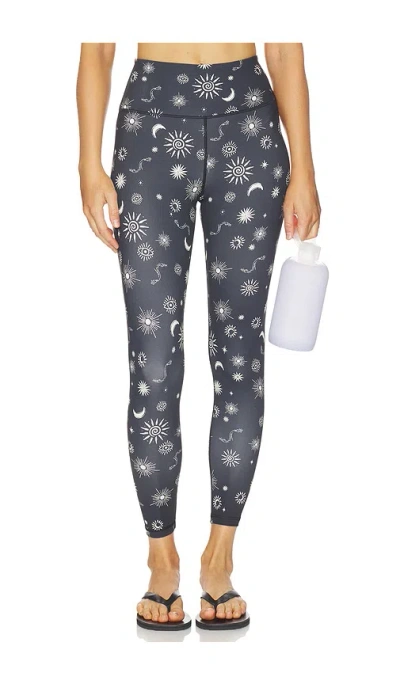 Spiritual Gangster Solstice Lotus 7/8 Legging In Black