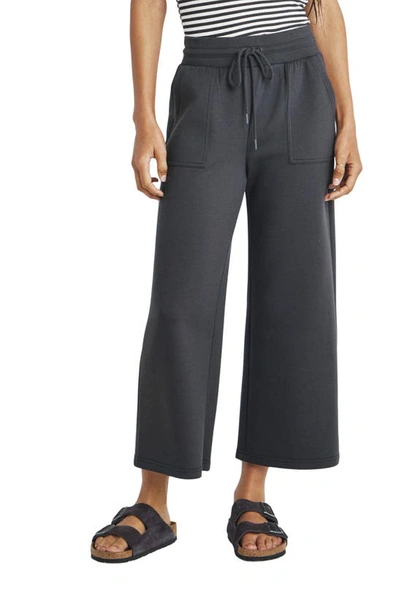 Splendid Caprice Wide Leg Sweatpants In Black