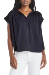 Splendid Paloma Dolman Sleeve Top In Navy