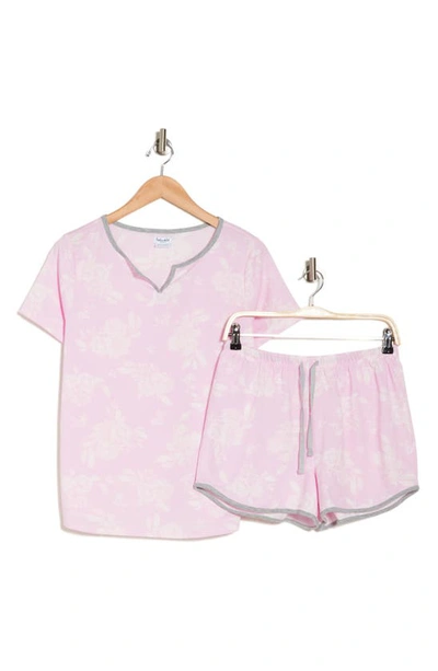 Splendid Pullover & Boxer Set In Pink