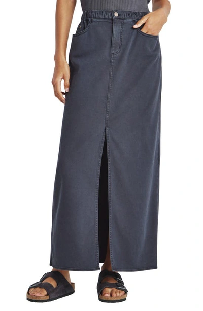 Splendid Rhiannon Denim Maxi Skirt In Lead