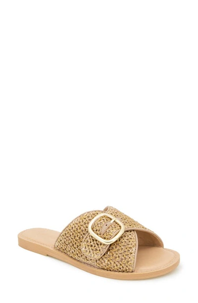 Splendid Sandy Slide Sandal In Raffia