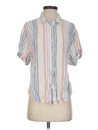 Pre-owned Splendid Short Sleeve Blouse In Pink