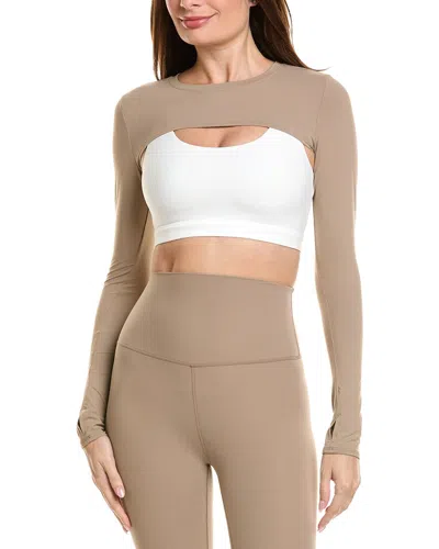 Splits59 Amelia Airweight Lite Shrug In Brown