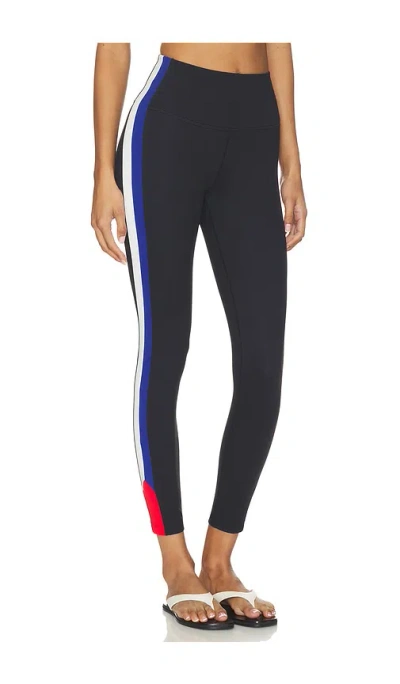 Splits59 Monah High Waist Rigor Legging 7/8 Legging In Black & Cobalt
