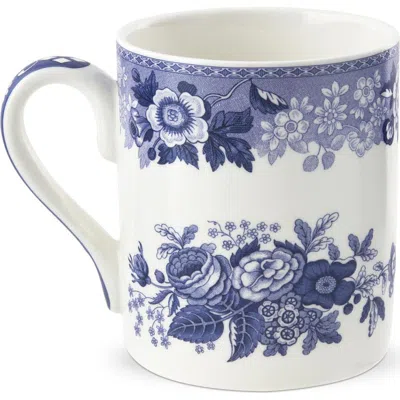 Spode Blue Room Collection 16 Ounce Porcelain Mug In Blue Rose