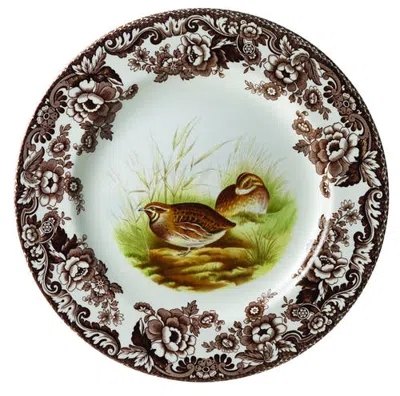 Spode Woodland Birds 8" Salad Plate In Multi