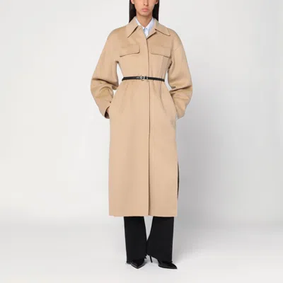 Sportmax Camel-coloured Wool Coat