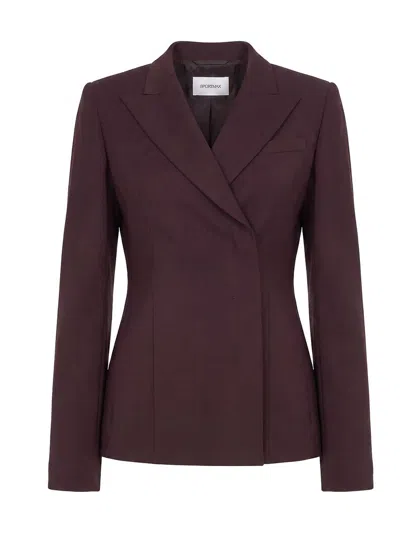 Sportmax Max Mara  "ciocca" Purple Wool Blazer