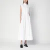 Sportmax Sleeveless White Shirt Dress