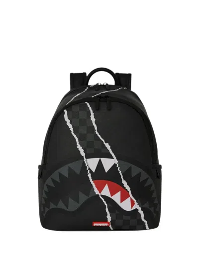 Sprayground Shark Slash Savage Backpack In Black
