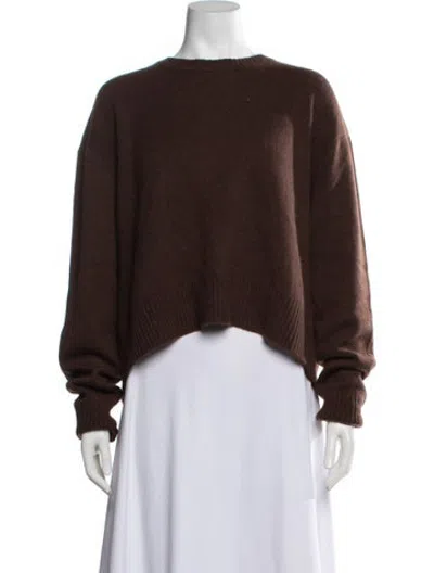 Pre-owned Sprwmn Cashmere Crew Neck Sweater In Brown