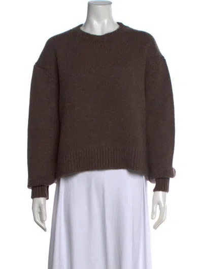 Pre-owned Sprwmn Cashmere Crew Neck Sweater W/ Tags In Brown