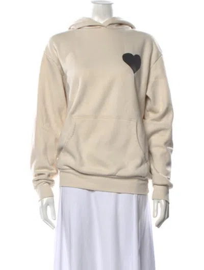 Pre-owned Sprwmn Graphic Print Crew Neck Hoodie In Neutrals