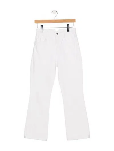 Pre-owned Sprwmn High-rise Flared Jeans In White