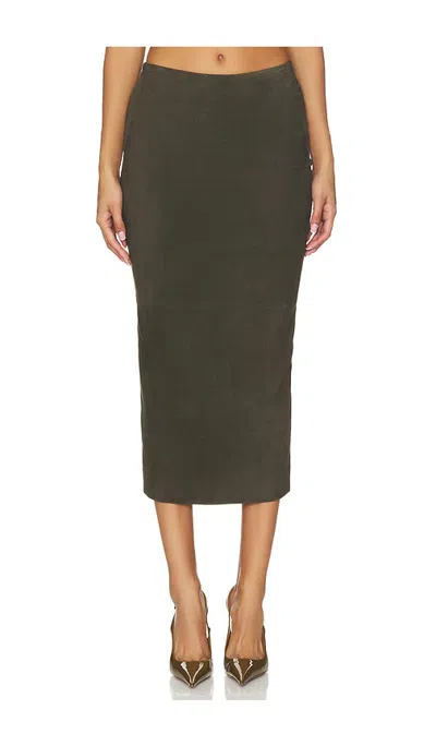 Sprwmn Tube Skirt In Green