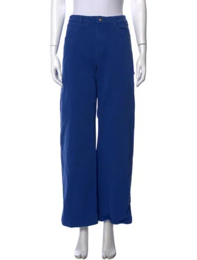 Pre-owned Sprwmn Wide Leg Pants In Blue